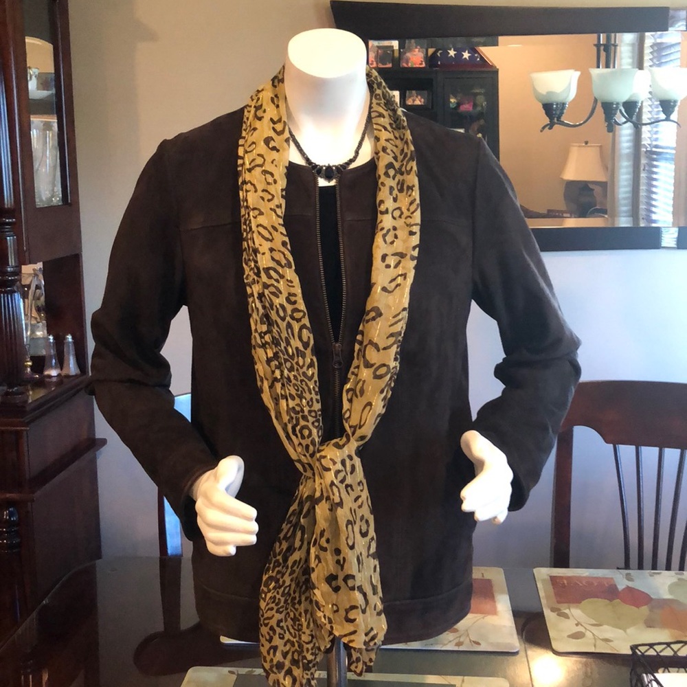 J. Jill Suede Leather Jacket